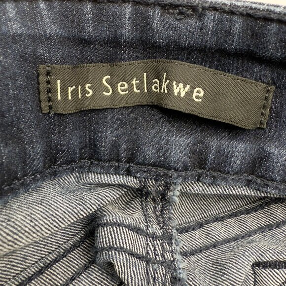 IRIS SETLAKWE Made in Canada Dark Indigo‎ Rinse Stretch Skinny Jeans Size 28 - Picture 4 of 6
